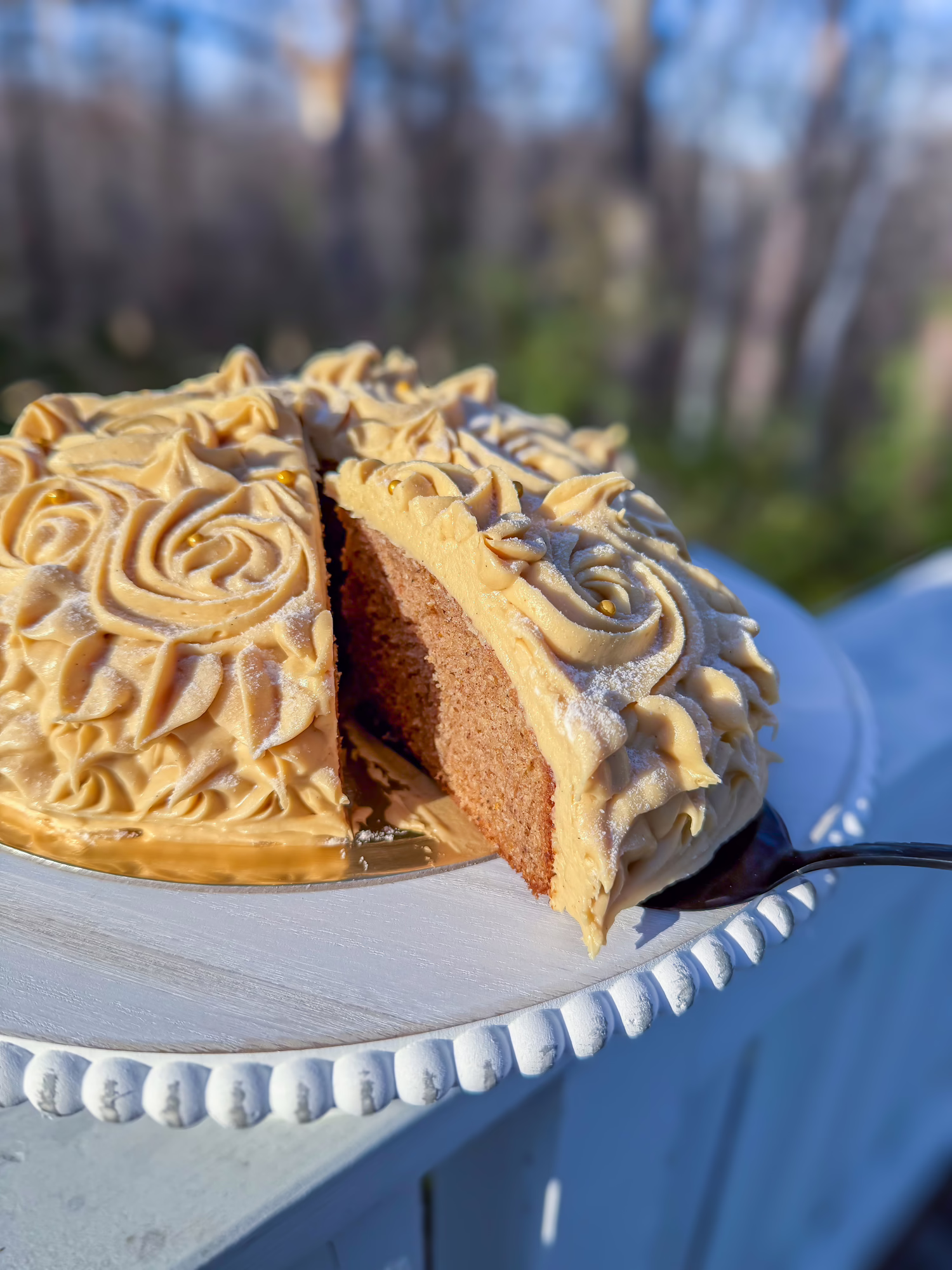 Spectacular Speculaas Cake with Molasses Cream Cheese Frosting